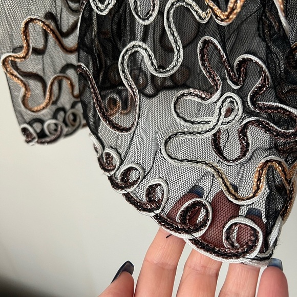 Vintage open front see through jacket - Picture 4 of 5